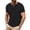 Black, variant on Mens Casual T-Shirts Cross Lace-Up V Neck Summer Shirt Short Sleeve Loose Fit Lightweight Basic Tees Vacation Shirts Tops Black M