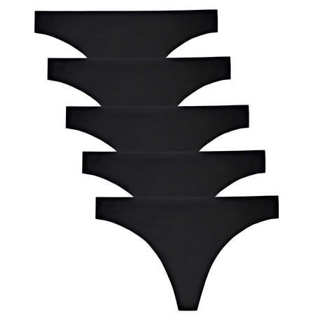 

Seamless Thongs for Women No Show Thong Underwear Women 5 Pack XS-XL