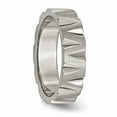 thumbnail image 4 of Titanium Notched 6mm Satin & Polished Band Size: 10; for Adults and Teens; for Women and Men, 4 of 6