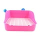thumbnail image 1 of Caja de arena para hámster, conejo y mascota, bandeja de entrenamiento para orinar en interiores para mascotas pequeñas Rosa, 1 of 9