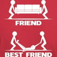 thumbnail image 3 of CafePress - Friend VS Best Friend T Shirt - Men's Classic Graphic Cotton T-Shirt, 3 of 4