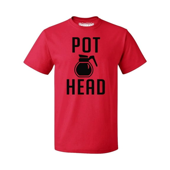 P&B Coffee Pot Head Men's T-shirt, Red, XL