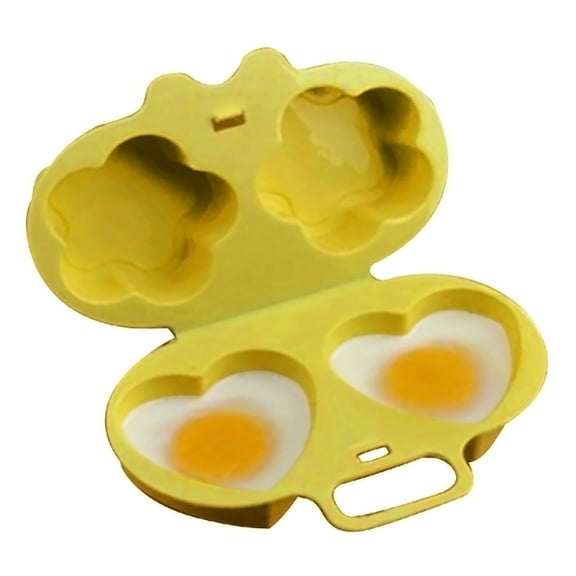 Clearance! Ongmies Egg Steamer Clearance E-Gg Poacher Microwave E-Gg Cooker Love Heart Flower Shaper Mould E-Gg Poacher Cooking Tools Kitchen Gadget Kitchen Organizers and Storage on Sale