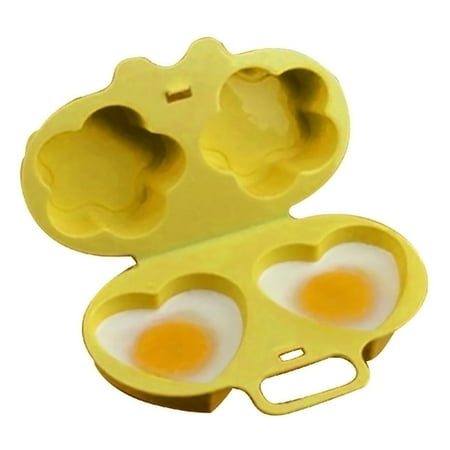 

Jungdeepe E-gg Poacher Microwave E-gg Cooker Heart Flower Mould E-gg Poacher Cooking Tools Kitchen Gadget Rice Roll Steamer compatible with Machine One Layer Weird Glasses Holder Room Must Haves Smart