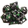 thumbnail image 6 of MACTANO Metal DND Dice Set Dungeons and Dragons Dice Set MTG RPG Board Game Toy-Cthulhu Green Number, 6 of 8