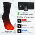 thumbnail image 5 of SAVIOR Heated Socks for Men Women, Battery Powered Thermal Electric Socks for Cold Feet,Camping Hunting Winter Foot Warmers, 5 of 10