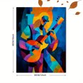 thumbnail image 3 of Abstract Guitarist Canvas Wall Art, Music Print for Living Room Bedroom Dining Room Office Bar Cafe Studio Decor, 3 of 8