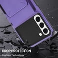 thumbnail image 3 of Wallet Case for Samsung Galaxy S23 Plus Case with 4-Card Credit Card Holder Slot Shockproof Cover Hybrid Heavy Duty Protection Armor Phone-Purple, 3 of 12