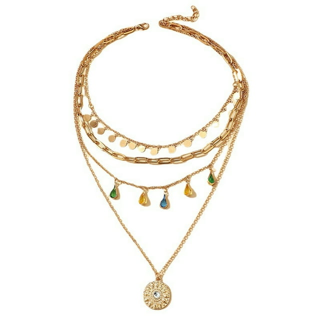 Colliers & Pendentifs Collier de Mode pour Femmes Pendentif en Alliage en Forme de Goutte Pièce de Déclaration pour Usage Quotidien