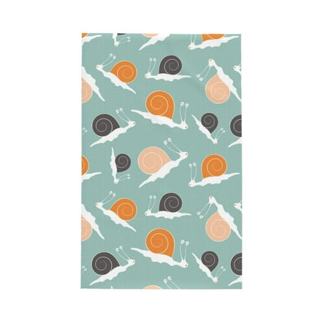 

Absorbent Kitchen Towels Cute Cartoon Snails Quick Drying Dish Towels for Kitchen Drying Soft Hand Towels with Lanyard for Kitchen Decor