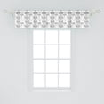 thumbnail image 2 of Lemon Window Valance, Outline Monochrome Art Pattern of Halved Citrus Fruit and Whole with Leaf, Curtain Valance for Kitchen Bedroom Decor with Rod Pocket, 54" X 12", Charcoal Grey White, by Ambesonne, 2 of 3