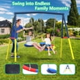 thumbnail image 5 of Mersco 10FT Heavy Duty Trampoline with Enclosure Net , Swing Set Outdoor Big Trampoline for Backyard, Kids Trampoline with Basketball Hoop, Birthday and Holiday Gifts for Kids,Green, 5 of 13