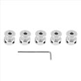 thumbnail image 2 of 10Pzs Polea de Correa Dentada de Aluminio GT2 20 Dientes Diametro 5 mm 6 mm Y Llave para Impresora 3D RepRap Prusa I3, 2 of 5