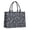 Dark Blue Halloween-2, variant on Large Capacity Tote Bag,Dark Blue Halloween Spider Webs Bats and Spiders Handbag Fashion Luxury Tote Bag,15.7"x13"x 5.1" Inches,Laptop Compatible