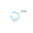thumbnail image 2 of Uxcell Open Jump Rings, 8mm Colorful O-ring Connectors for DIY Crafts, Blue, 160Pack, 2 of 4