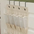 thumbnail image 4 of Household Essentials Cedarline Over the Door Shoe Organizer, 24 Pockets, Heavy-Duty Cotton Canvas and PEVA, Versatile, Durable Hook System, Foldable, Space-Saving, Natural, 4 of 4