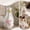 M, variant on Cififendec Spring Porch Goose Outfit Set, Wide Brim Sun Hat and Floral Gingham Plaid Dress for 23" Porch Goose Statue Dressing