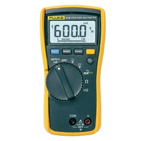 Fluke 114 True RMS Electrical Multimeter with AutoVolt, 600 V