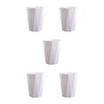 thumbnail image 1 of Justharion Wide Applicaiton Trash Can For Household - 6L Capacity Easy Access Simple White S 5Set, 1 of 6