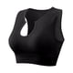 thumbnail image 3 of Brasier Tela de Mantequilla Ropa Interior Femenina para Fitness, Running, Yoga, Chaleco A Prueba de Golpes, Escote En U Profundo, sin Aros de Acero, Sujetador Cómodo Fruncido Grande, 3 of 3