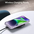 thumbnail image 7 of ESR for iPhone 13 Case/iPhone 14 Case, Military-Grade Protection, Shockproof Air-Guard Corners, Yellowing-Resistant Acrylic Back, Phone Case for iPhone 14/iPhone 13, Air Armor Case, Clear Purple, 7 of 7