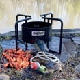 thumbnail image 3 of Bayou Classic Dual Jet Cooker, 22-Inch Propane Gas Outdoor Burner Stockpot Stand, Black, 3 of 7