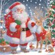 thumbnail image 1 of Kit Con Forma Especial 5D DIY Papá Noel 30x30cm, 1 of 9