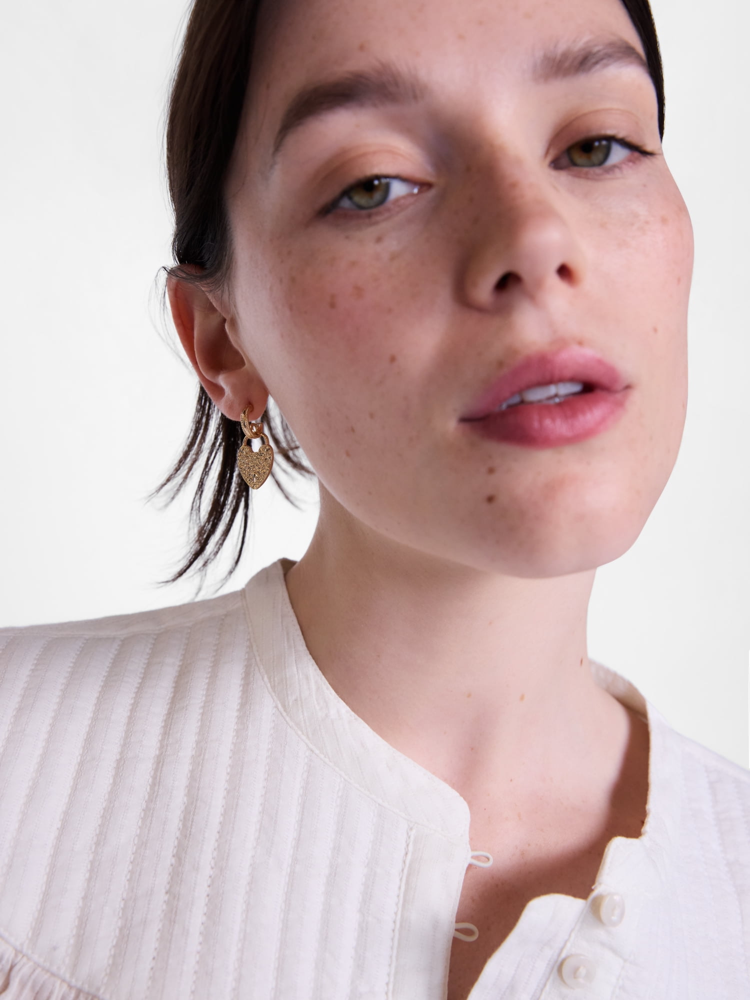 Scenario Ornate Stud and Hoop Earrings, Gold-Tone, 3-Pair Set