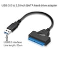 thumbnail image 3 of Techinal Câble Convertisseur Adaptateur USB 3.0/2.0/Type C vers Disque Dur SATA 2.5 Pouces pour HDD/SSD 2.5 Pieds', 3 of 14