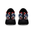 thumbnail image 4 of Happy 4th Of July Irish Setter Patriotic Dog American flag Shoes Sneakers Black Size 11.5, 4 of 7