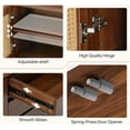 thumbnail image 5 of Tribesigns 70.9" TV Stand up to 80 Inches, Wood Media Console TV Cabinet for Living Room, Walnut, 5 of 6