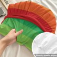 thumbnail image 4 of Twin Sze Fitted Sheet Set - Colorful Striped Ombre 2 Piece Bedding Sets 16" Deep Pocket Fitted Sheet with 1 Pillowcase, Rainbow Stripes Modern Abstract Art Brushed Microfiber Hotel Luxury Bed Sheets, 4 of 9
