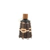 Sunjoy Tabletop Oil Torch, Tiki Style Rattan Vine Outdoor Lighting, Patio Garden Decor, Brown