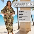 thumbnail image 5 of XYZCANDO Women Kaftan Dresses Plus Size V-Neck Batwing Sleeves Beach Cover Up Caftan Dress Swimsuit Coverup for Women Duck Camo Bathing Suit Coverups Swim Cover Up Beach Wear, 5 of 7