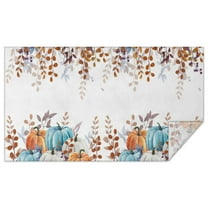 Fall Theme Tablecloth 60x102 Inch, Washable Polyester Rectangular Table Cover for Autumn Thanksgiving Party, Picnic, Indoor & Outdoor Dining Decor.