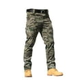 thumbnail image 3 of Blekii Men's Camouflage Print Cargo Pants, Water-Resistant Outdoor Work Trousers, Stretch Softshell Pants for Training, Loose Fit with Large Pockets, Durable Bottoms for Hiking,, 3 of 7