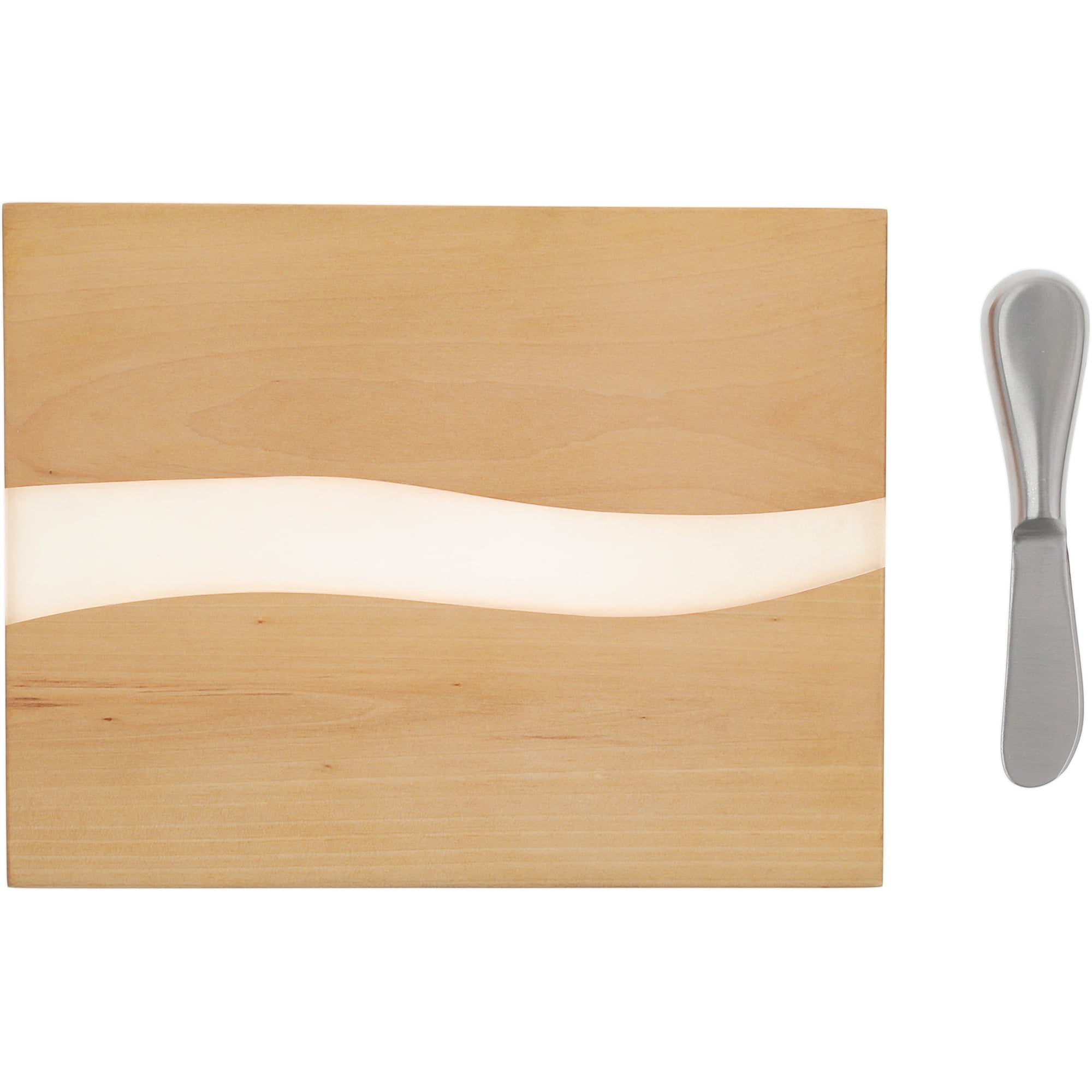 Pavilion Gift Company - Friends - 9" Wood & Resin Cheese/Bread Board Set