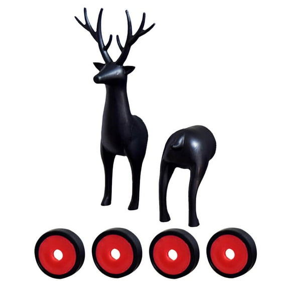 Seitruly Etiqueta engomada creativa del refrigerador de los ciervos de Sika con 6 piezas de cocina multiusos Decoración del imán de los ciervos de Sika Kits de experimentos de química