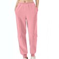 thumbnail image 2 of Baggy Sweatpants For Women Solid Color Sports Loose Casual Oversize Pants And Sweatpants S-2XL, 2 of 8