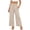 Z-Beige29, variant on JIAYUE Women's Pants Ankle Length Wide Leg High Waist Palazzo Summer Flowy Beach Trousers With Pockets Trendy Bottoms For Women