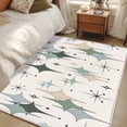 thumbnail image 4 of Green Beige Diamond Area Rugs 4'x6', Washable Small Throw Rugs for Office Bathroom, Modern Geometric Middle Century Pink Indoor Outdoor Rug Non-Slip Low Pile Carpet Runner Reversible Floor Mats, 4 of 8