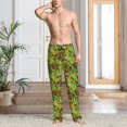 thumbnail image 2 of Naloa Carrot Eggplant Pajama Pants Men, PJ Bottoms, Sleep & Lounge Pants-Small, 2 of 6