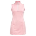 thumbnail image 4 of YUEHUA Girls Tennis Golf Dress Sleeveless Athletic Half Zipper Outfits Built-in Bra Pickleball Sleeveless Athletic Dress Workout Aged 4-14Year, 4 of 6