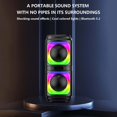 thumbnail image 4 of Altavoz portátil con luces LED y batería integrada de 1200 mAh., 4 of 7