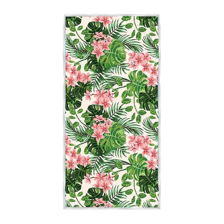 1PC Polyester Beach Towel 60x30 Large Sand Free Towel for Travel Quick Dry Absorbent Swimming Beach Towel for Pool Yoga Gym Camping (D)