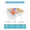 thumbnail image 5 of Quilts Twin XL Size, Spring Floral Soft Comforter Bedding Set for Bed, Watercolor Colorful Botanical Summer Lightweight Quilted Bedspread with Pillow Cover(2 Pieces) for All Season, 68x98 Inch, 5 of 6