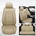 thumbnail image 3 of Funda de asiento de coche de cuero PU universal para Fiat Bravo, VW Passat B5, K5, DL3, Kia Rio, VW Bora, Ford Mondeo MK5, accesorios para automóviles, 3 of 5