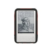 Trident Aegis Series - Back cover for eBook reader - rugged - silicone, polycarbonate - red - for Amazon Kindle 3G + Wi-Fi, Wi-Fi (1st generation)