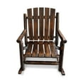 thumbnail image 3 of Innovaze Rustic Solid Fir Wood Rocking Chair, Weather-Resistant Finish for Patio, Porch ( Heavy-Duty 700 lbs, Handcrafted), 3 of 8