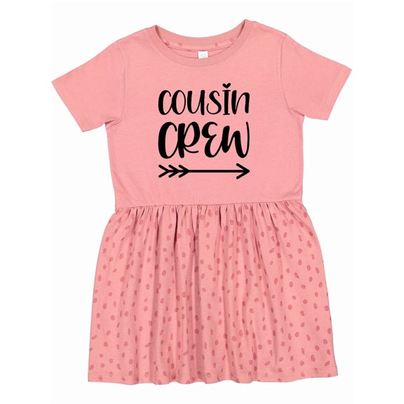 Inktastic Cousin Crew Girls Toddler Dress